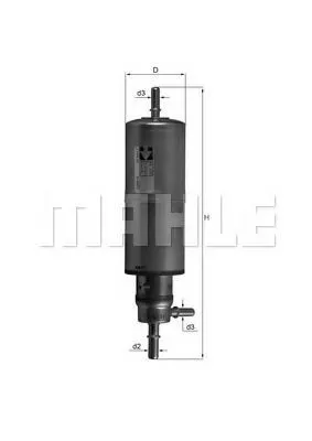 Filtro de combustible KL437 Mahle Original